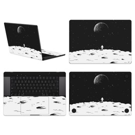 Yiodelu 3 in 1 Laptop Skin Vinyl Sticker Decal for 2024-2021 MacBook Pro 16 M4 M3 M2 M1 Pro/Max chip (A3403 A3186 A2991 A2780 A2485) Laptop Full Body Wrap Protective Cover（Astronauts Pattern）