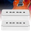2-Piece Pickup Cap, Pickup Cover, Silver-Plated ABS Musical Instrument Accessory