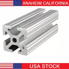 VXB 2020 Aluminum Square Tubing Extrusion Profile 20mm Linear Rail 2 Feet long