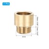 PATIKIL Shower Head Extension Arm, Copper G1/2 Male to Female