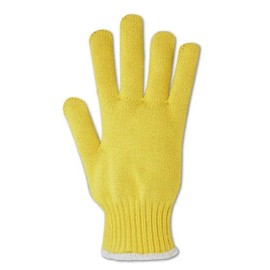 MAGID 593KEV-RB Cut Master 593KEVRB Heavyweight Kevlar Seamless Knit Gloves - Cut Level 4, Men's (Fits Large), Yellow , Men's (Fits Large) (Pack of 12)