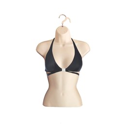 DisplayTown 2 Flesh Female Mannequin Injection Forms Half Rounded Waist Body Torso Dress Form with Only Hanging Hook, S-M Sizes