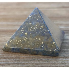 NATURAL LAPIS LAZULI SMALL GEMSTONE PYRAMID 20-22mm