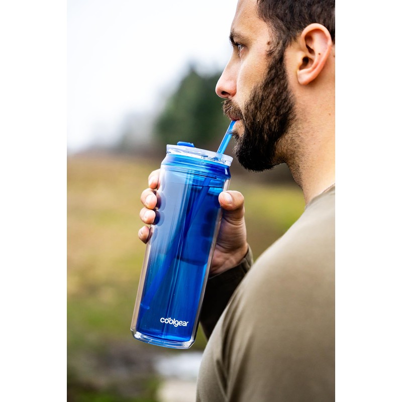 COOL GEAR 3-Pack 22 oz Modern Tumbler with Reusable Straw