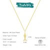 Txdvbls Gold Koi Fish Necklace – 14K Gold Plated Fish