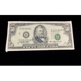 SPECIALTY $50 Dollar Bill | US Currency | Money Iron-On Patch LARGE RARE +Stickers $100