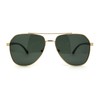 SA106 Mens Polarized Classic Air Force Pilot Officer Metal Sunglasses