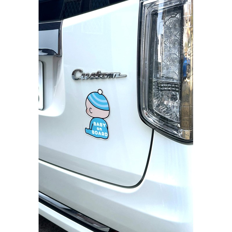 Puppy POP Baby on Board Car Magnet Sticker Baby Onboard