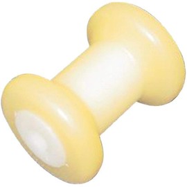 C.H. Yates Rubber 410Y-4 Yellow 4" Marine Spool Roller with 1/2" Shaft