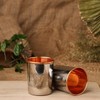 "ANCIENTIMPEX Set of 2 Stainless Steel Pure Copper Outside and