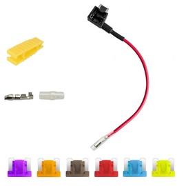 YUNIQUE UK 1 Piece 12 / 24V ATO ATC Fuse Holder Micro Blade Double with 7.5A 10A 15A 20A 40A fuses