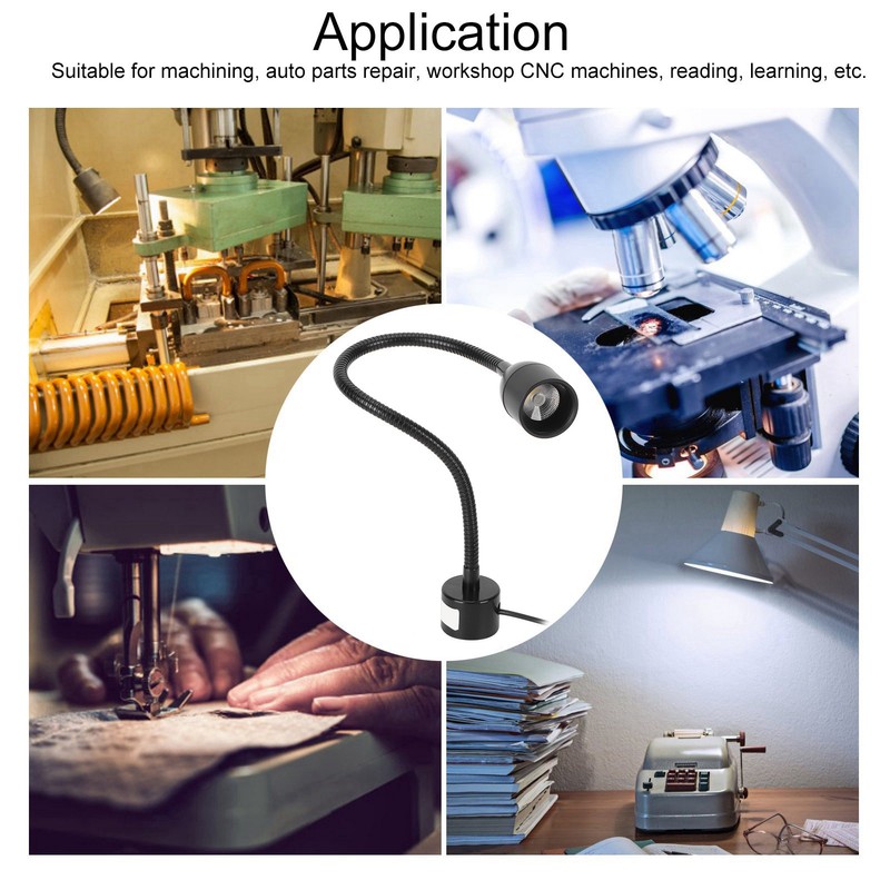 5W LED Work Light Flexible Gooseneck Magnetic Base for Sewing