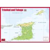 Trinidad & Tobago Physical Map - 23.3 x 16.5 Inches