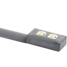 Electriduct Lay Flat Electrical Power Extension Cord Cover Cable Protector - 8 Feet (Gray)