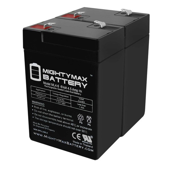 6V 4.5AH SLA Replacement Battery Compatible with Power Patrol SLA0905, SLA090-2 Pack