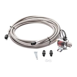 Snow Performance Nitrous Express SNO-40012-BRD Water/Methanol Injection Tank Mount 3 Quart Stainless Steel Braided Line Incl. High Flow Solenoid Upgrade Water/Methanol Injection Tank Mount