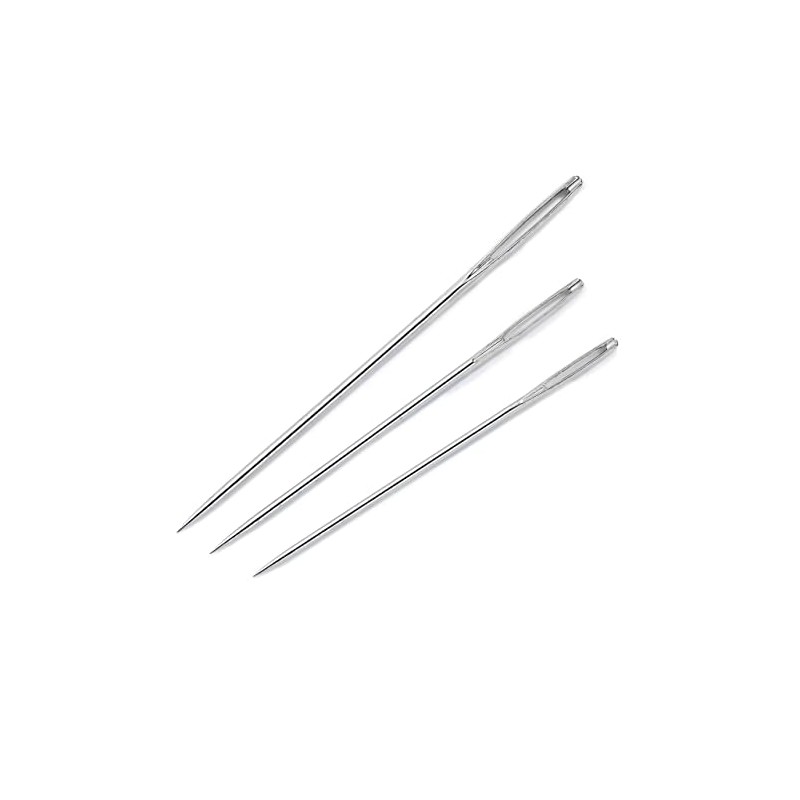 Prym Assorted Crewel Sewing Needles, Gold Eye, pack of 16