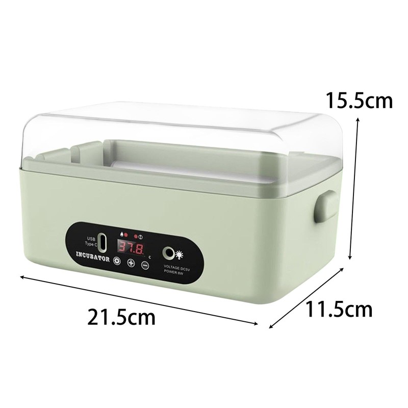 Baoblaze Mini Egg Incubator, Digital Incubator Poultry Incubator for Parrot,
