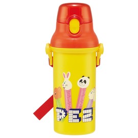 Skater PSB5SANAG-A Water Bottle, 16.9 fl oz (480 ml), For Children, Antibacterial, Plastic, Kid-Friendly, Lightweight, PEZ Petz, Made in Japan