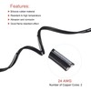 MECCANIXITY 24AWG Silicone Ribbon Cable 2Pin 24 Gauge Flat Cable