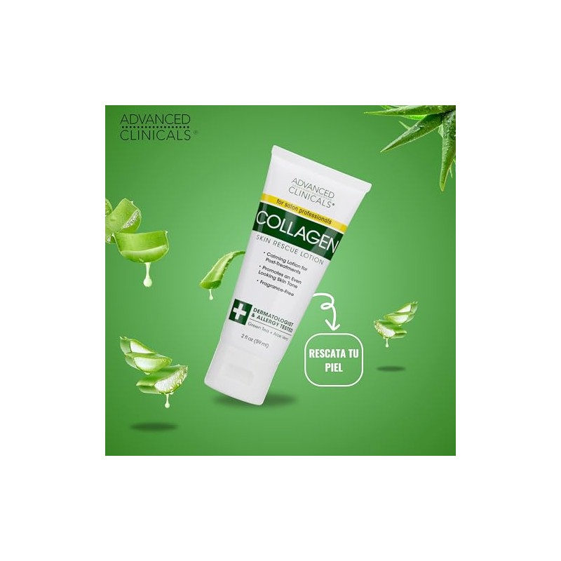 ADVANCED CLINICALS LOCION DE RESCATE PARA LA PIEL CON COLAGENO,