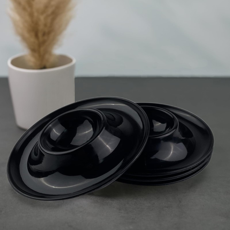 Lot de 4 en coquetiers TERRARIDE Black Egg Cups Set
