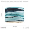 Sea Waves Drum Lamp Shade in Teal Duck Egg and