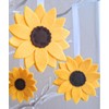 Sunflower Tree Decorations, Felt Hanging Ornaments. Easter Spring Summer Flower