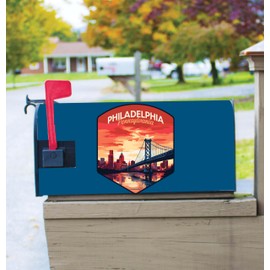 Philadelphia Pennsylvania Design B Souvenir Magnetic Mailbox Cover