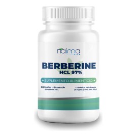 Berberina Hcl 100 Cápsulas Naíma Soporte Metabólico Digestivo Gluten