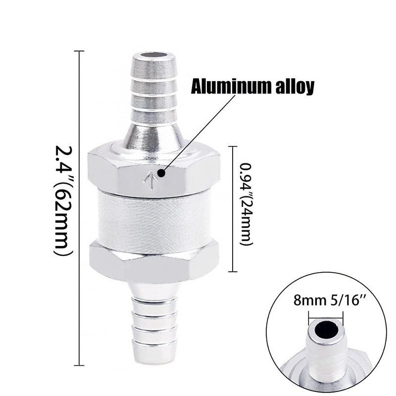 Joywayus 5/16" Fuel Non Return One Way Check Valve Petrol