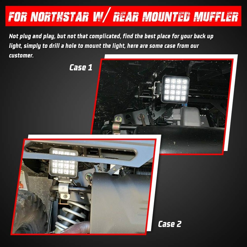 Tugwuetlwu16W LED Reverse Light for Polaris Ranger Crew 1000 XP