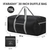 iFARADAY Foldable Duffel Bag 30 inch 75L Large Lightweight Luggage