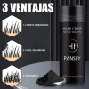 Polvo De Fibra Capilar Negro Cubre Raz De Cabello Calvicie