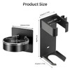 2pcs Blow Dryer Holder Wall Mounted and Curling Iron Holder,