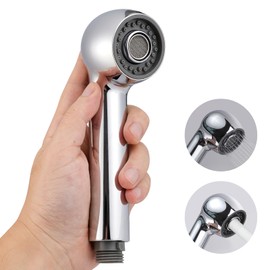 Pull Out Kitchen Faucet Head Replacement, 2 Function Sink Sprayer Head, G1/2 or 13/16 Inch Male Thread Connector, Spray Head Faucet Head Kitchen Tap Sprayer Spout, Chrome