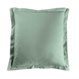 douceur d'intérieur, Lina Pillowcase 63 x 63 cm, Sage, 100% Cotton