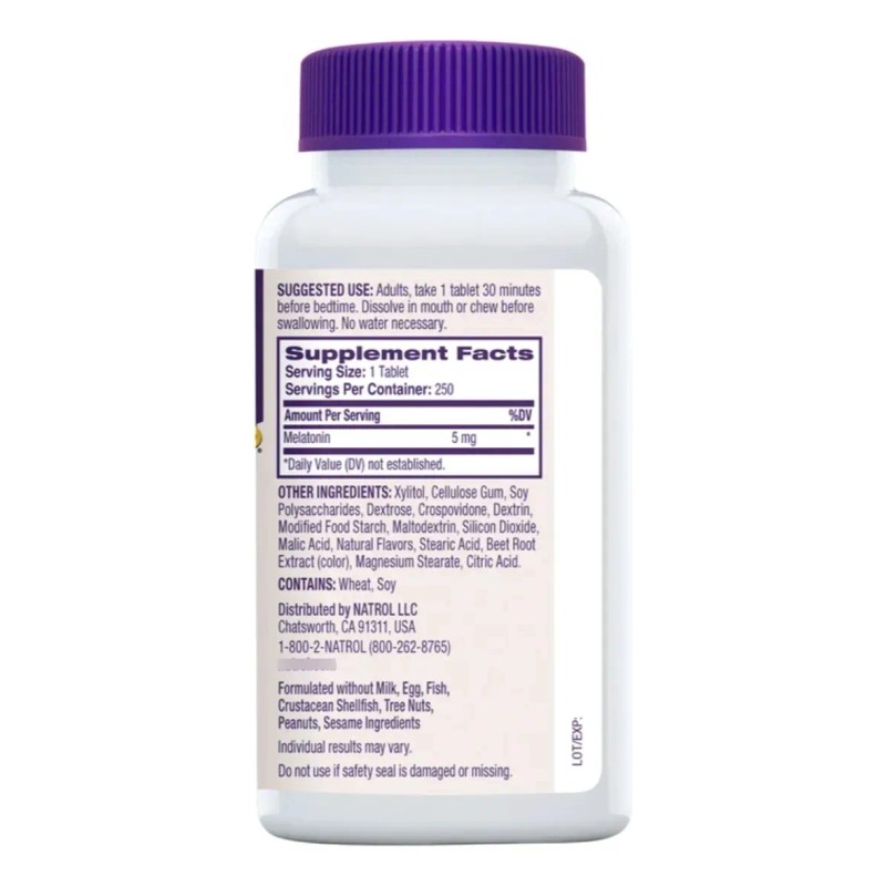 Natrol Extra Strength Melatonina 5mg Pack 250 Tabletas