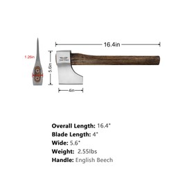 The Woopecker- 2Pack Professional Throwing Axe for Axe Throwing Competitions 1.58Lbs Head with 16.4" Handle