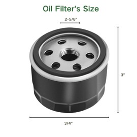 12 050 01-S Oil Filter for Kohler Engine Lawn Mower, Cub Cadet, Troy Bilt, Toro,Craftsman,Gravely,Replaces KH-12-050-01,12-050-08,KH-12-050-08,12-050-01-S 1205001-S1 AM125424 Professional Oil Filter