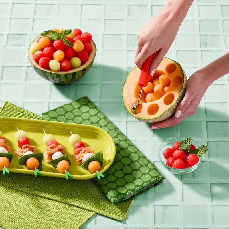 Chef'n Watermelon Scooper and Slicer - 2-in-1 Fruit Scooping Tool