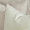 Madizz Set of 2 Faux Linen Cushion Covers, Soft Decorative