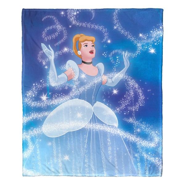 Northwest Cinderella Silk Touch Throw Blanket, 50" x 60", Cinderella
