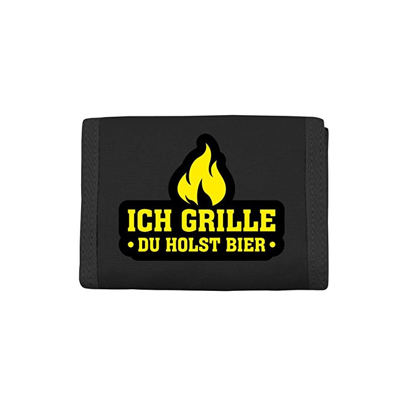 Spaß Kostet Purse with Patch "Ich Grille du Holst Bier"