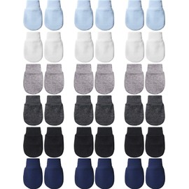 18 Pairs Newborn Baby Mittens Infant Toddler Gloves No Scratch Mittens Gloves for 0-6 Months Baby Boys Girls