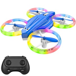 ALTITACO Drones for Kids With Cool Light, Kids Drone with 3D Flip, Altitude-Hold, Self-Rotation, Headless Mode, 3 Speed Modes, One-Click Take-off/Landing, Mini Drone for Christmas, Beginners, Indoor