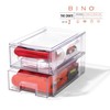 BINO | Stackable Storage Drawers, Small - 2 Pack, Clear