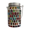 Outdoor Solar Lantern Lights Decorative Mosaic Jar Hanging Lantern Pathway