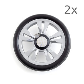 Andersen Replacement Wheels for Shopping Trolley, Suitable for Royal, Scala, Unus, Alu Star, Tura, Ball Bearings or Slide Bearings