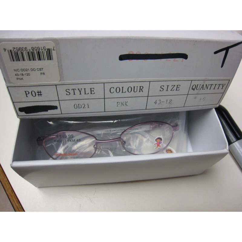 NICKELODEON NIC DORA OD21 PINK 43-18-120 Eyeglass Frames New